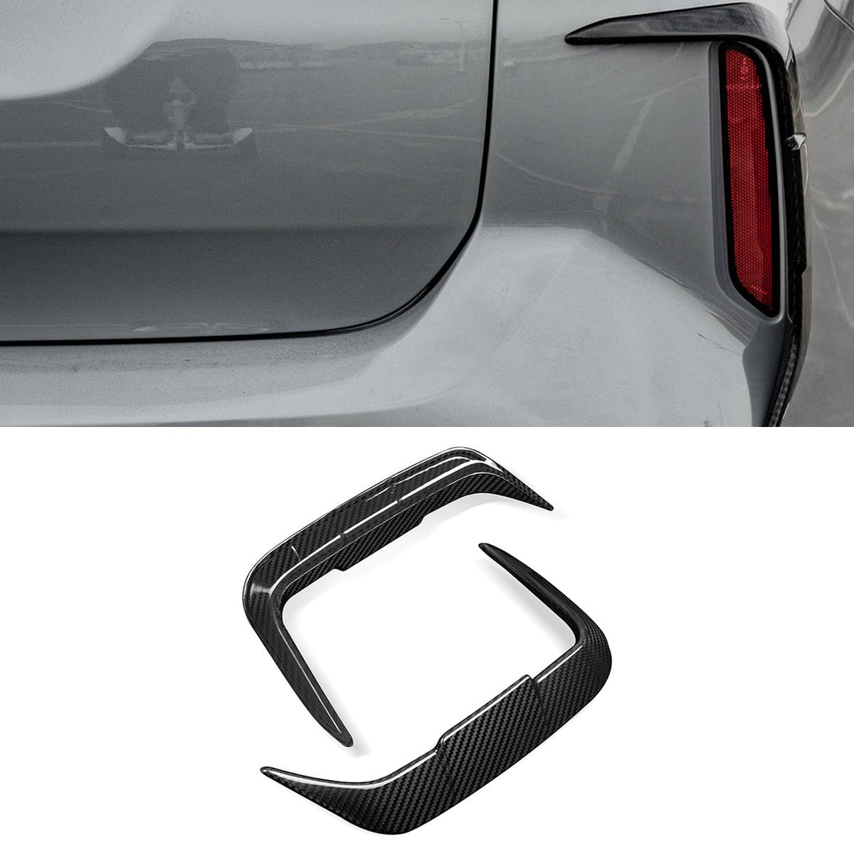BMW X3M F97 LCI Prepreg Carbon Fibre Rear Bumper Insert SOOQOO