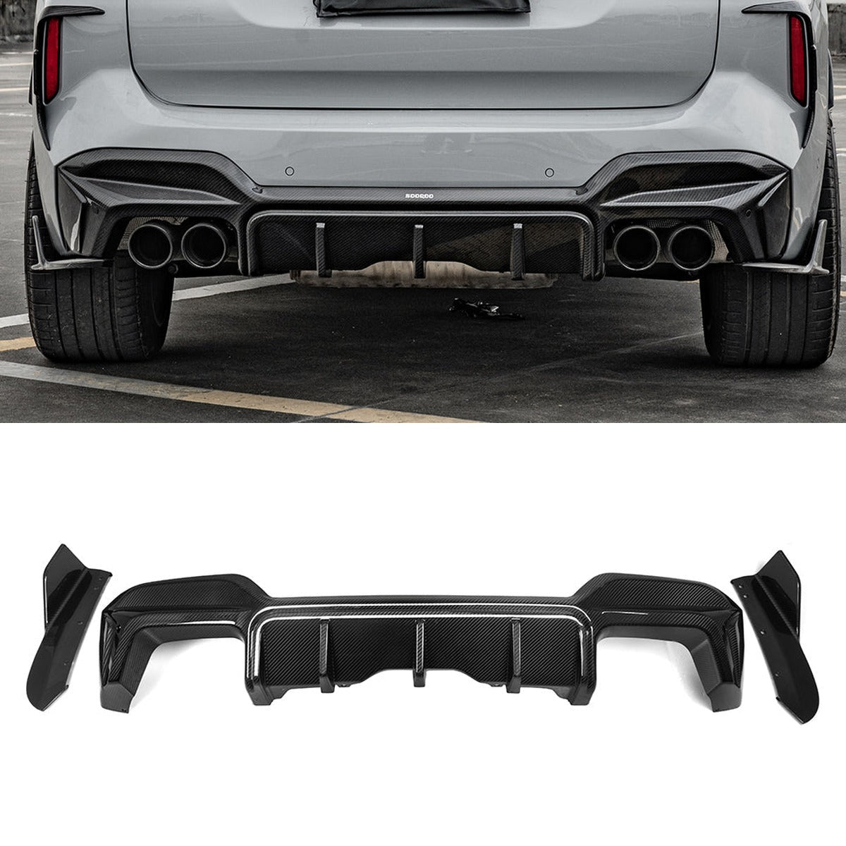 BMW X3M F97 LCI Carbon Fibre Rear Diffuser SOOQOO
