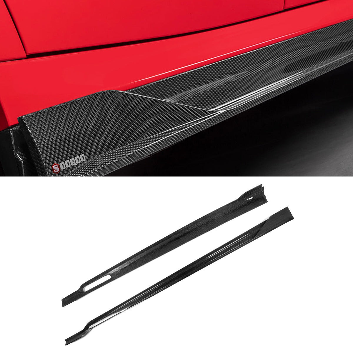 BMW X6M F96 Prepreg Carbon Fibre Side Skirts SOOQOO