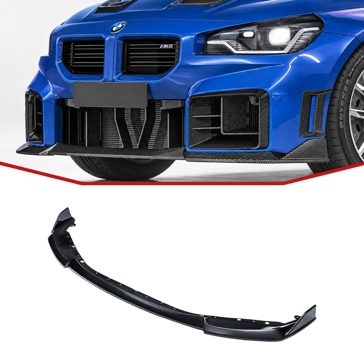 BMW M2 G87 Carbon Fibre Front Lip Ver.2
