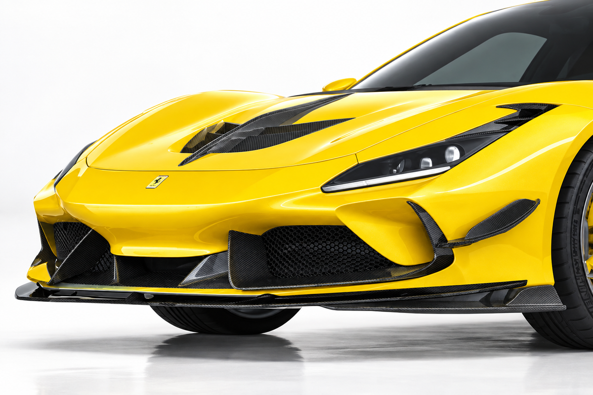 Ferrari F8 Tributo Lip Anteriore Inferiore in Carbonio