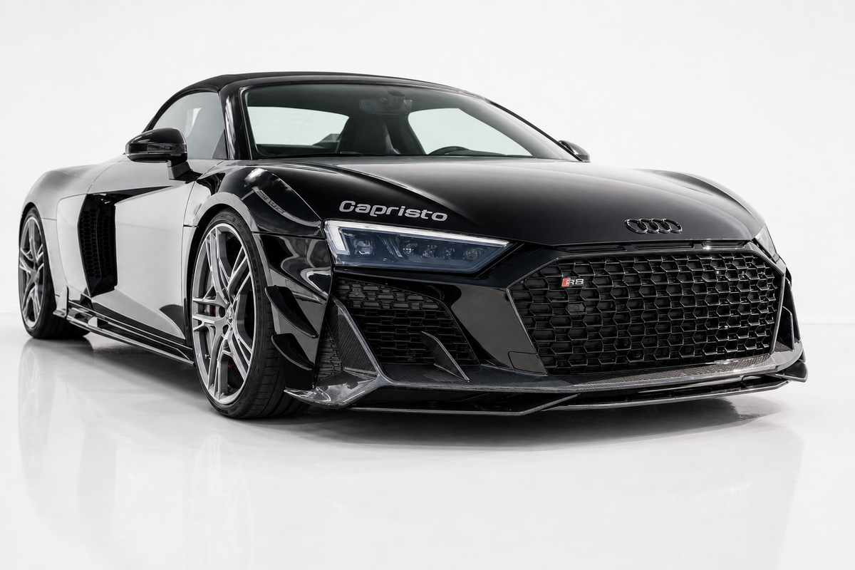 Audi R8 4S FL Carbon Fiber Front Bumper Canards