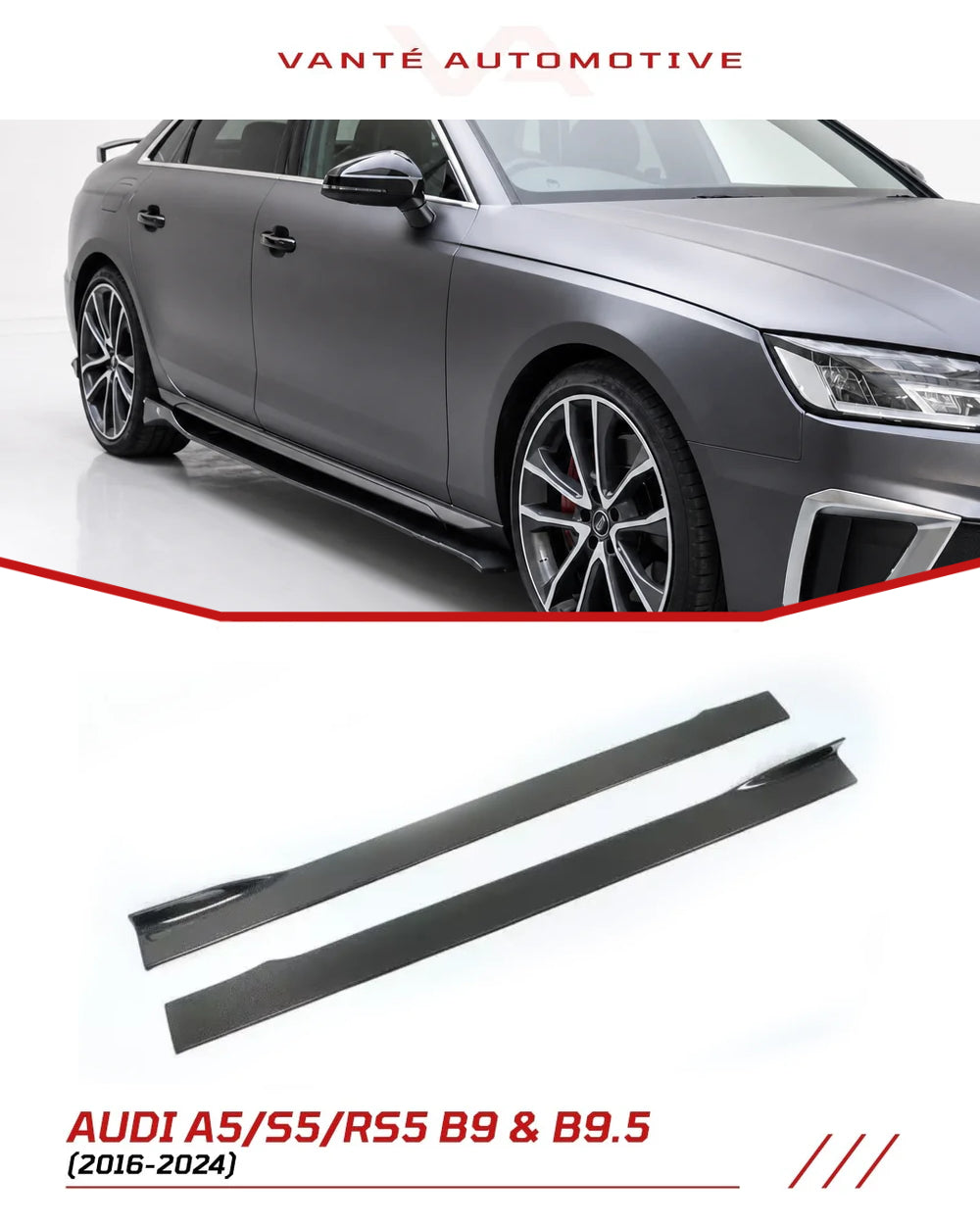 Audi A4/S4/RS4/A5/S5/RS5 B9 und B9.5 Carbon Fibre Seitenschweller