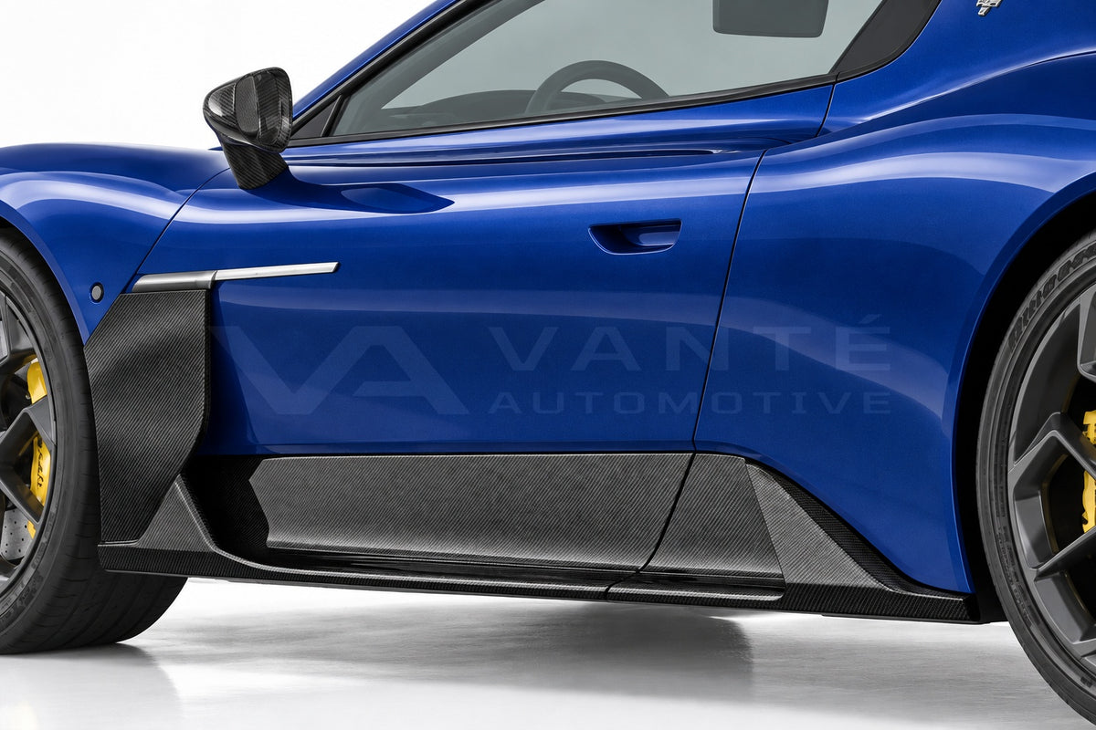 Maserati MC20 Carbon Fibre Side Skirts part 1
