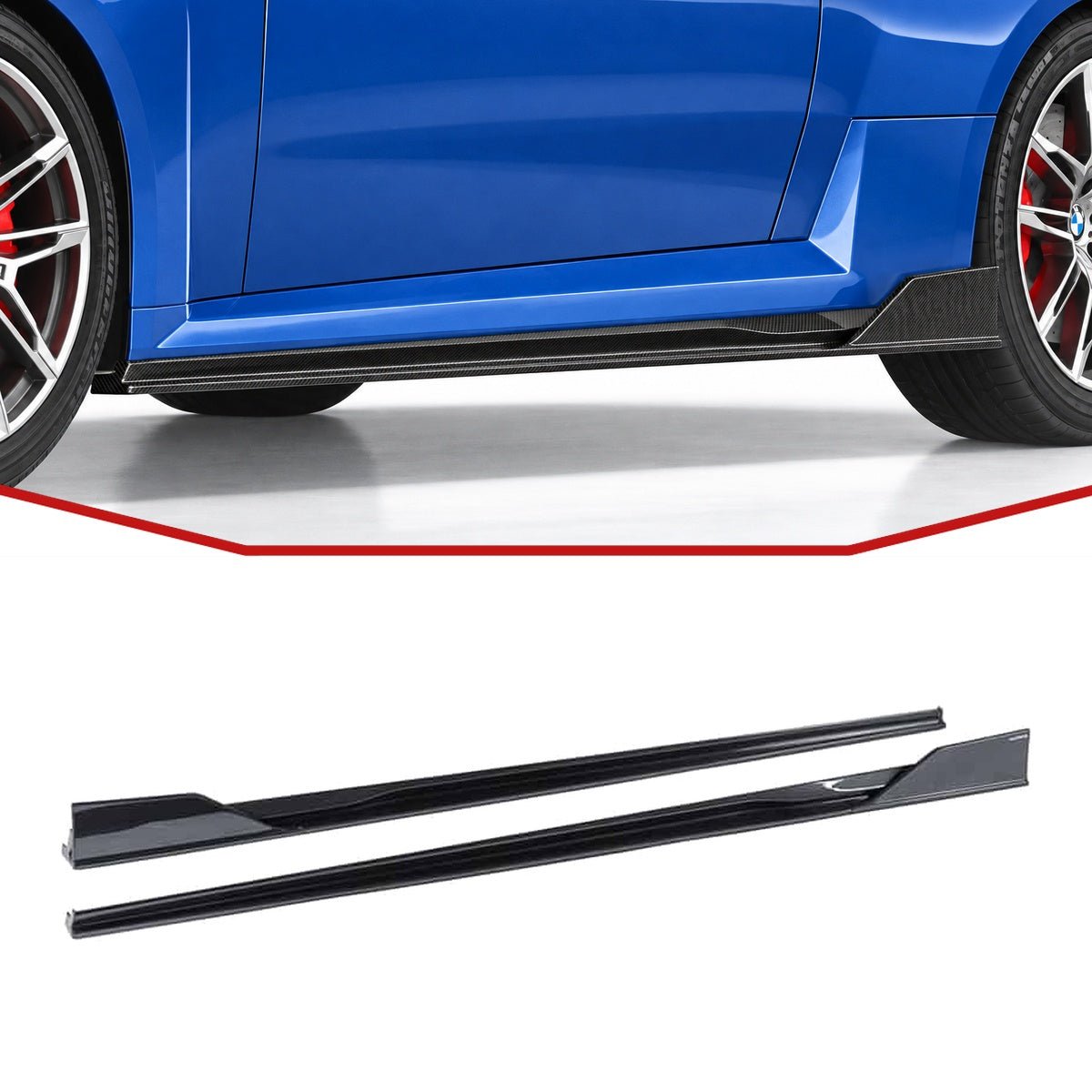 BMW M2 G87 Carbon Fibre Side Skirts Ver.2
