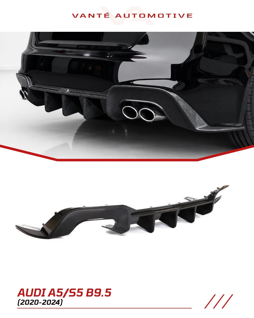 Audi A5/S5 B9.5 Carbon Fibre Rear Diffuser