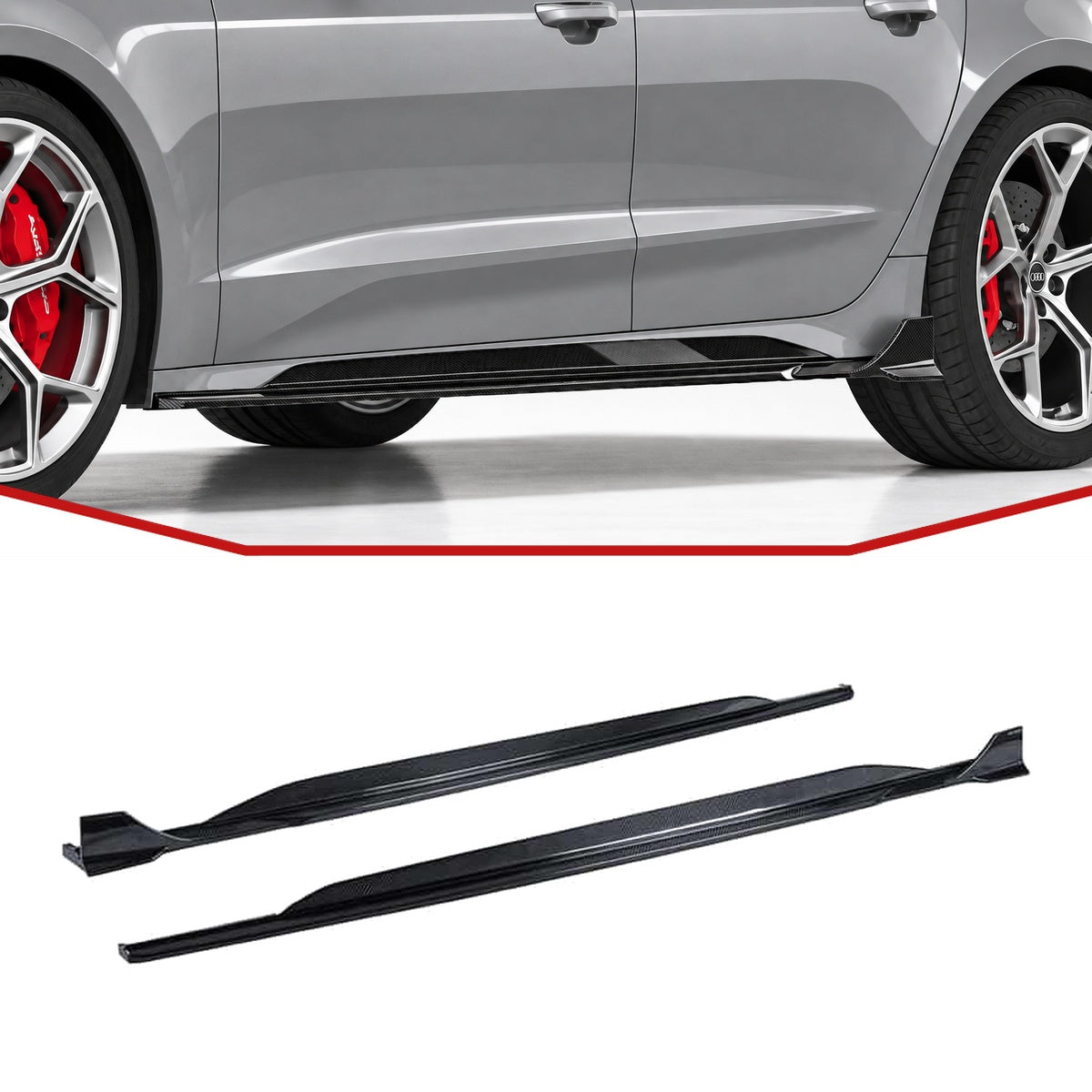 Audi RS6/RS7 C8 Carbon Fibre Side Skirts V2