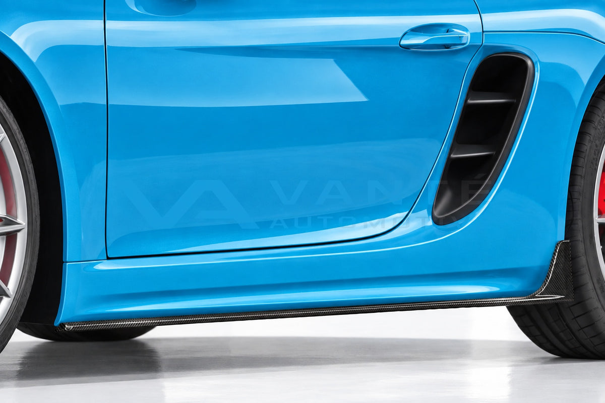 Porsche 718 Boxster/Cayman Carbon Fibre Side Skirts – image 2