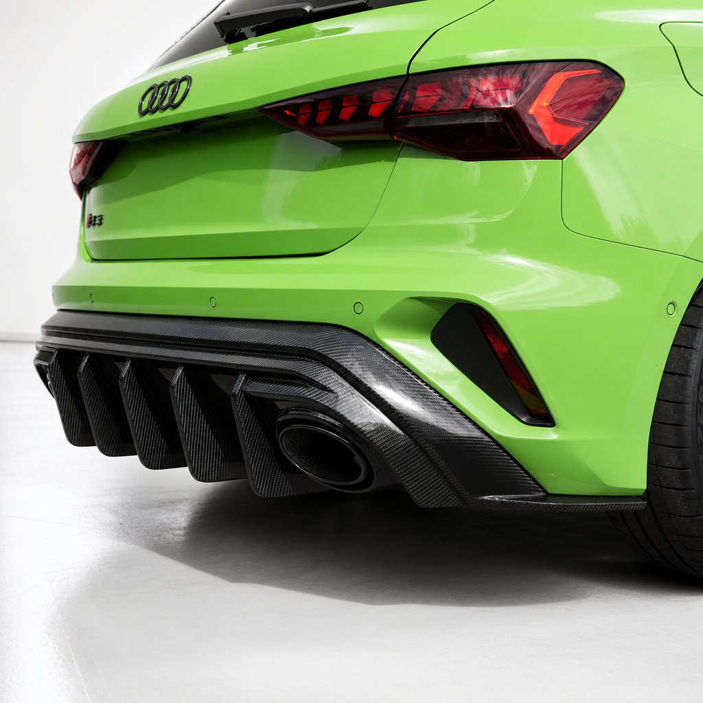 Diffuseur arrière en fibre de carbone pour Audi RS3 8Y.5 Facelift