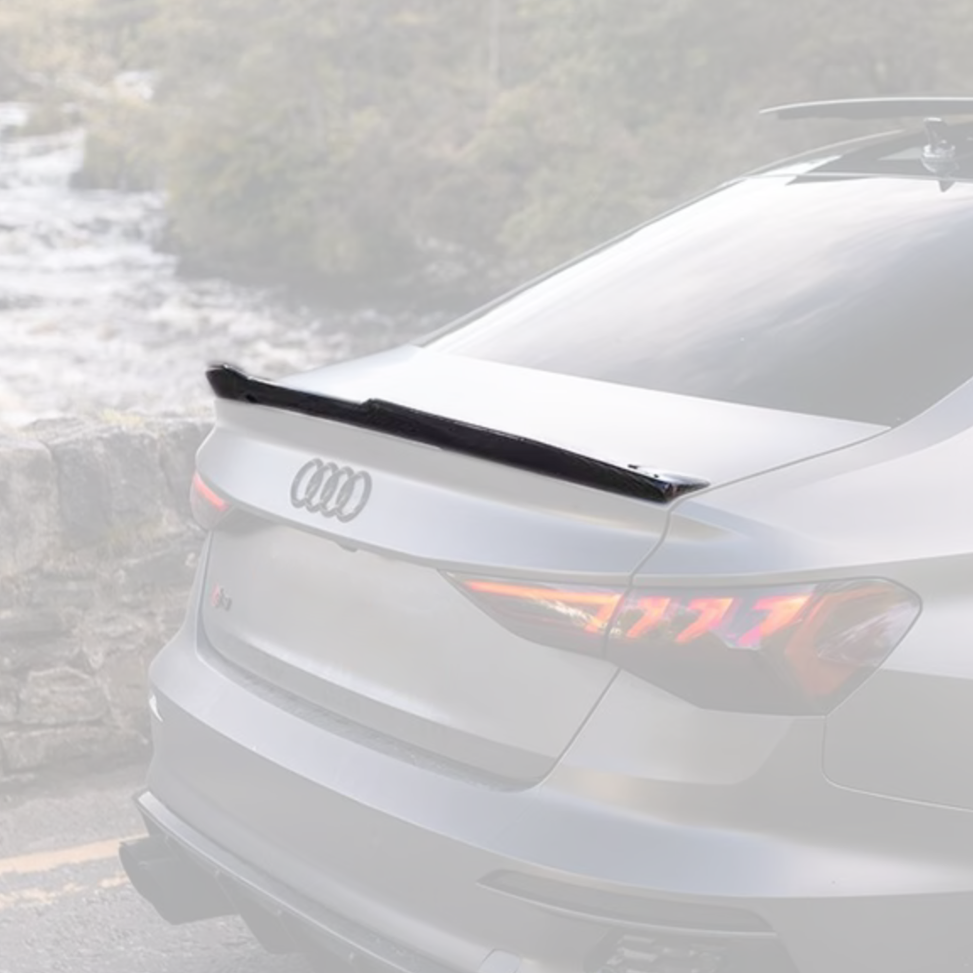 Audi A3/S3/RS3 8Y Carbon Fiber Rear Spoiler/Wing OEM Style Sedan image 3