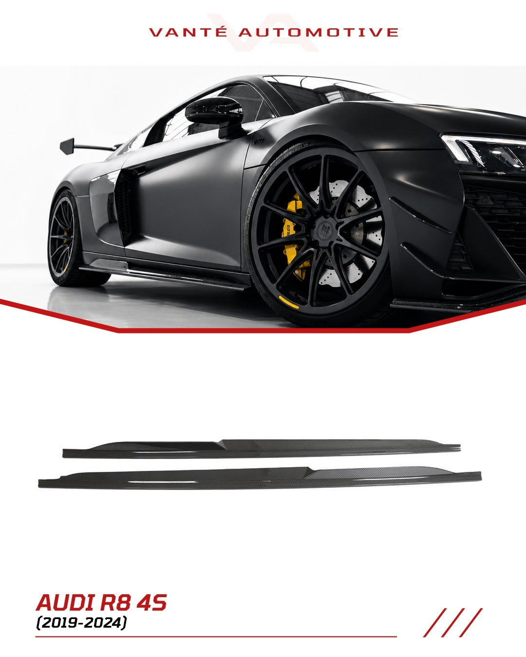 Minigonne in Fibra di Carbonio Audi R8 4S FL