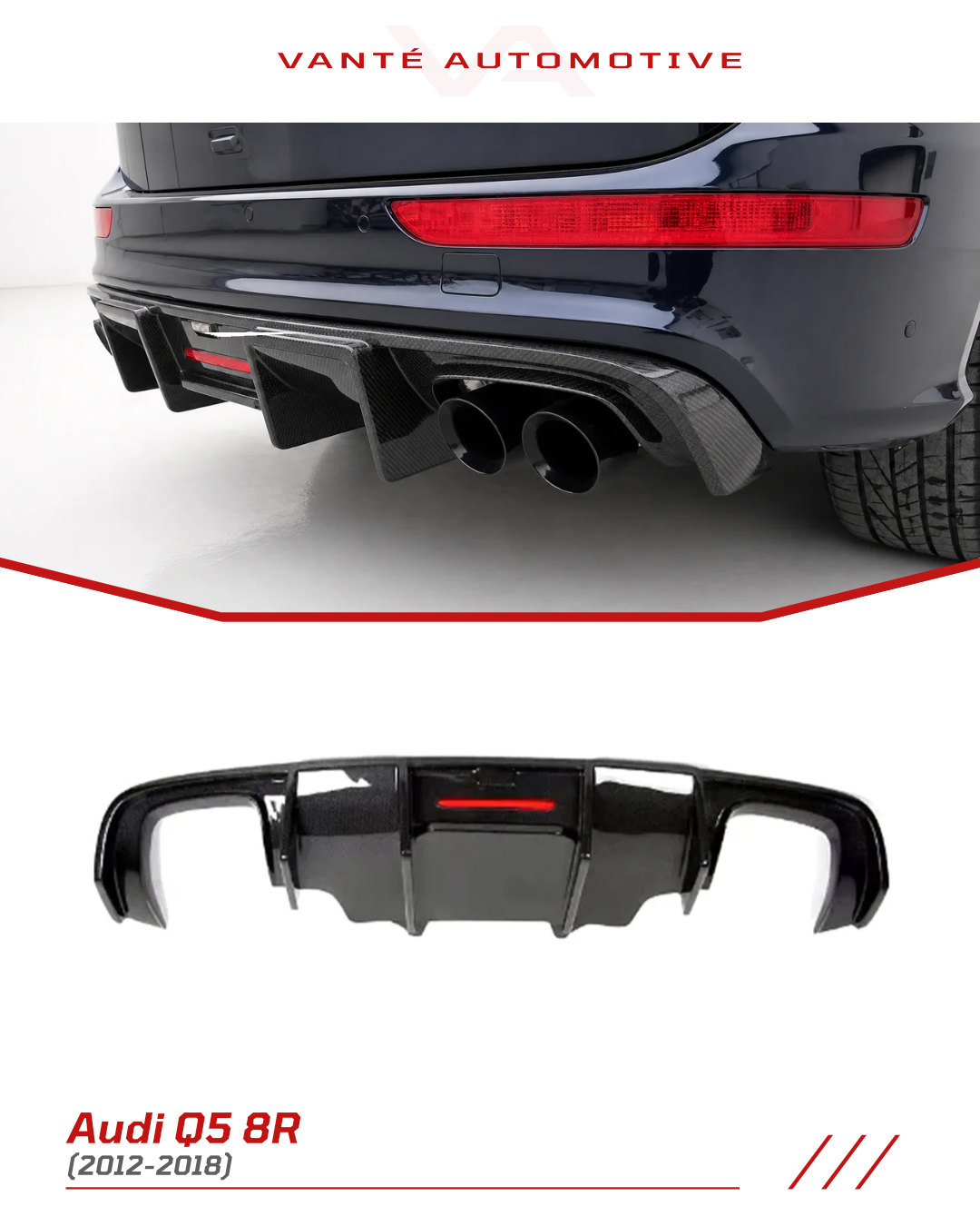 Audi Q5 8R Carbon Fibre Rear Diffuser (2012–2018)