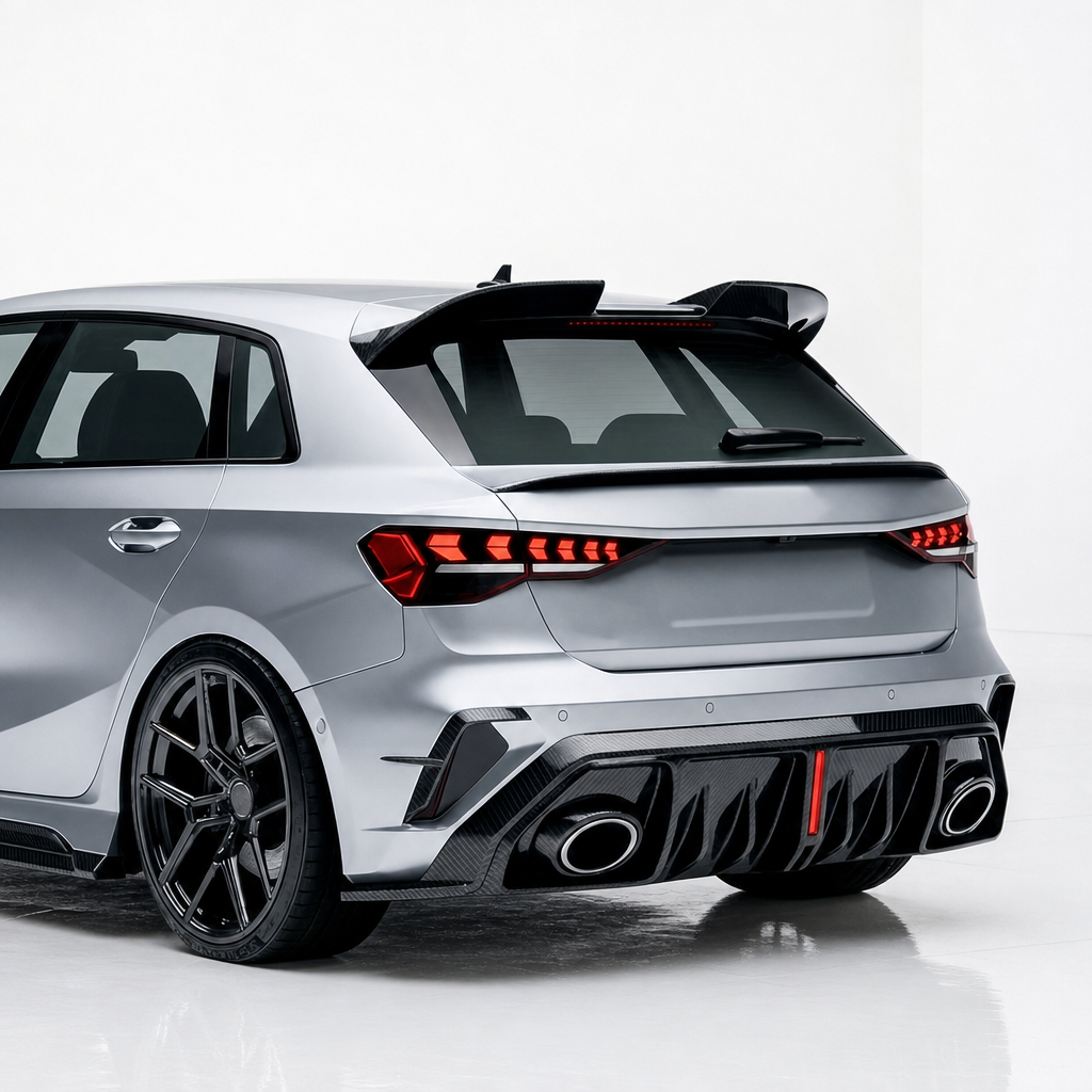Audi RS3 8Y.5 フロントベントカナード/ウイングス GTスタイル