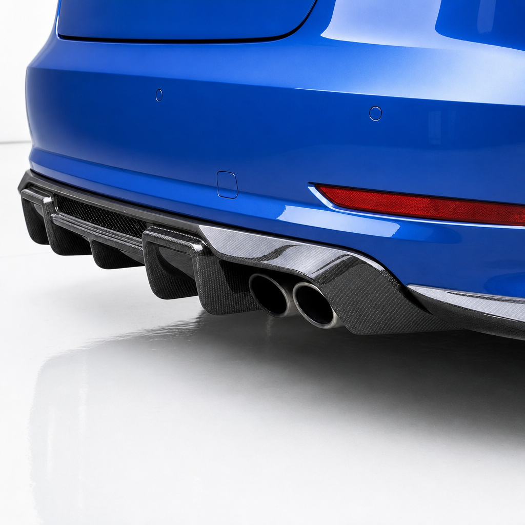Audi A3/S3 8V Diffusore Posteriore in Carbonio V3