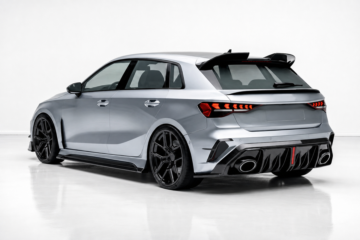 Audi RS3 8Y.5 Facelift Kohlefaser-Heckdiffusor