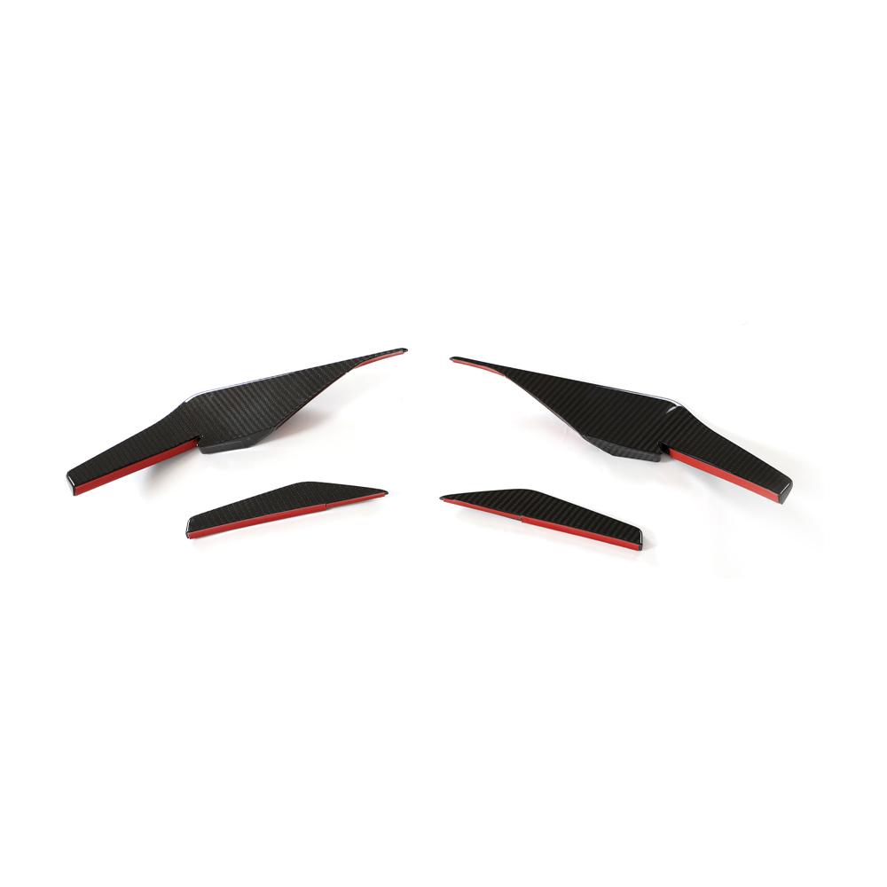 Audi R8 4S FL Carbon Fiber Front Bumper Canards V2 image 3