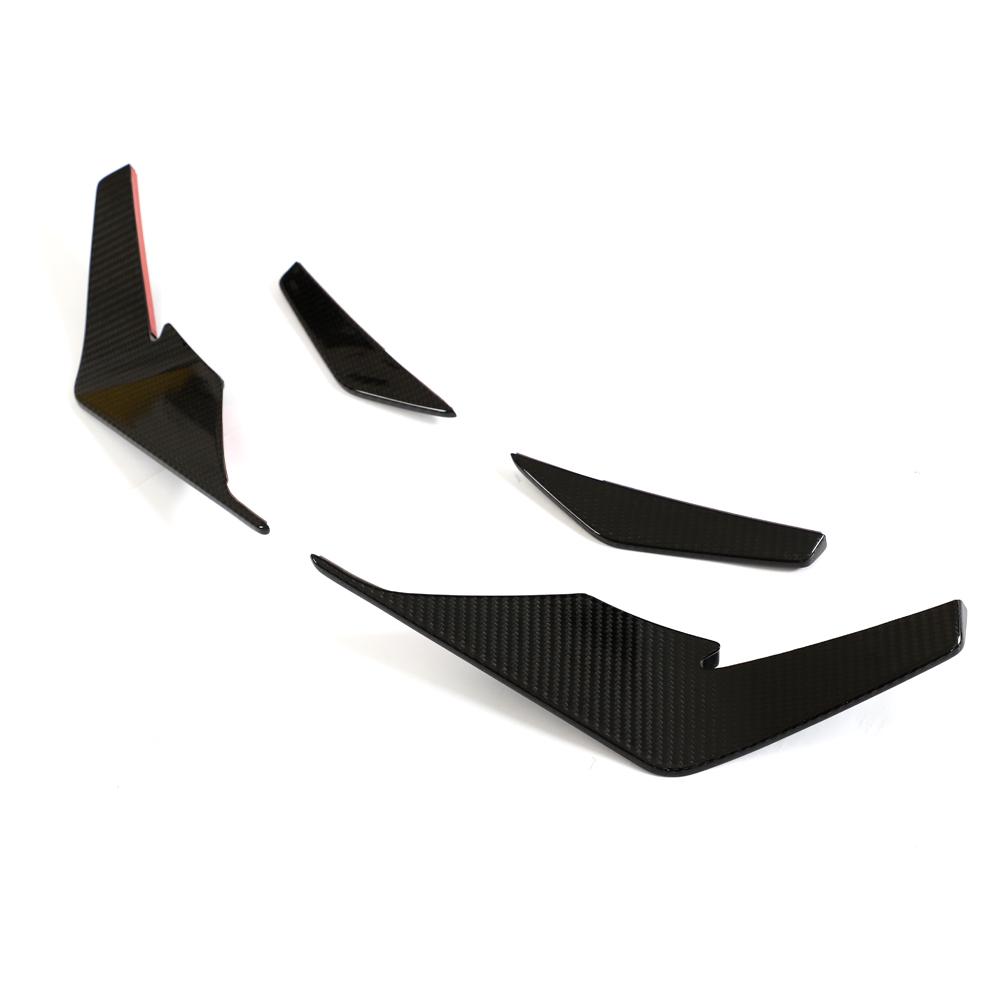 Audi R8 4S FL Carbon Fiber Front Bumper Canards V2 image 2
