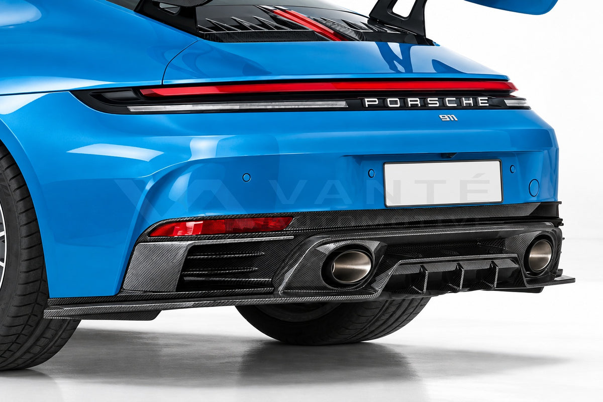 Porsche 911 992.2 Carbon Fibre Upper Rear Diffuser – image 2