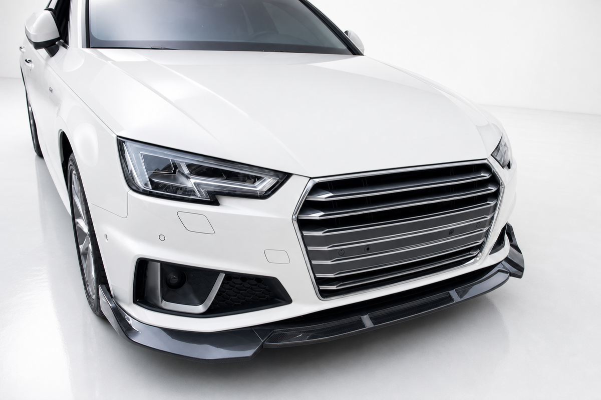 Audi A4 S-Line/S4 B9 Labio Divisor Frontal de Fibra de Carbono Estilo B