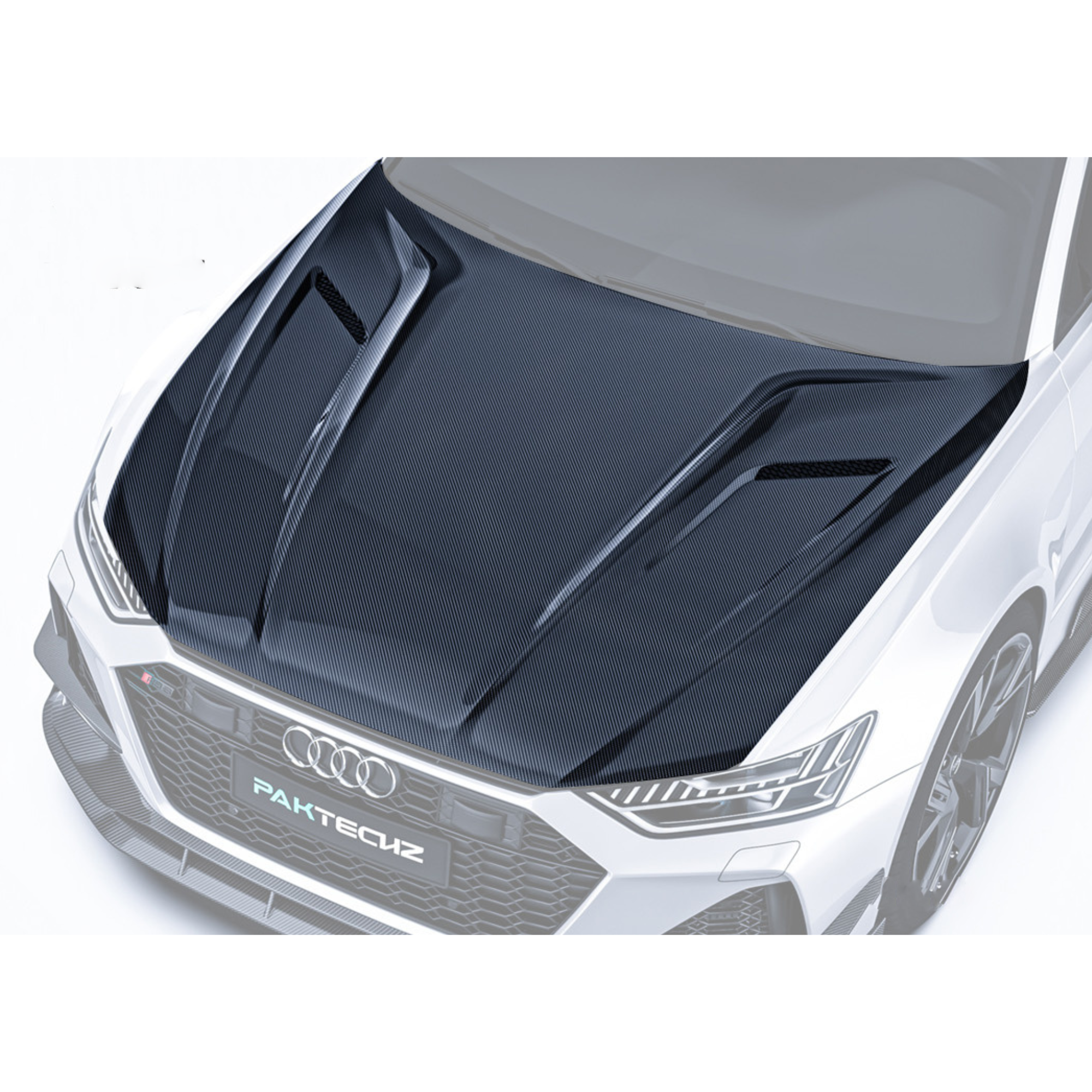 Audi RS6 C8 Carbon Fiber Front Bonnet Hood image 2