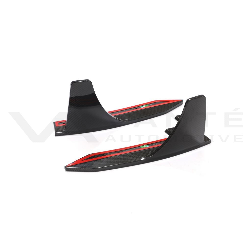 Audi RS6/RS7 C8 Carbon Fiber Rear Bumper Diffuser Lip V2