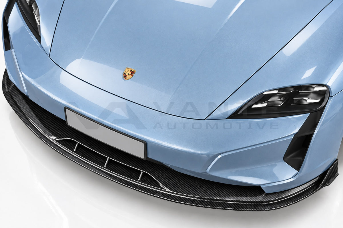 Porsche Taycan (2025+) Carbon Fibre Front Lip – image 2