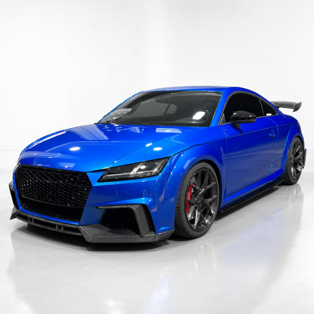 Audi TT/TTS/TTRS 8S (MK3) Kohlefaser-Nebelscheinwerfer-Blende Splitter Canards