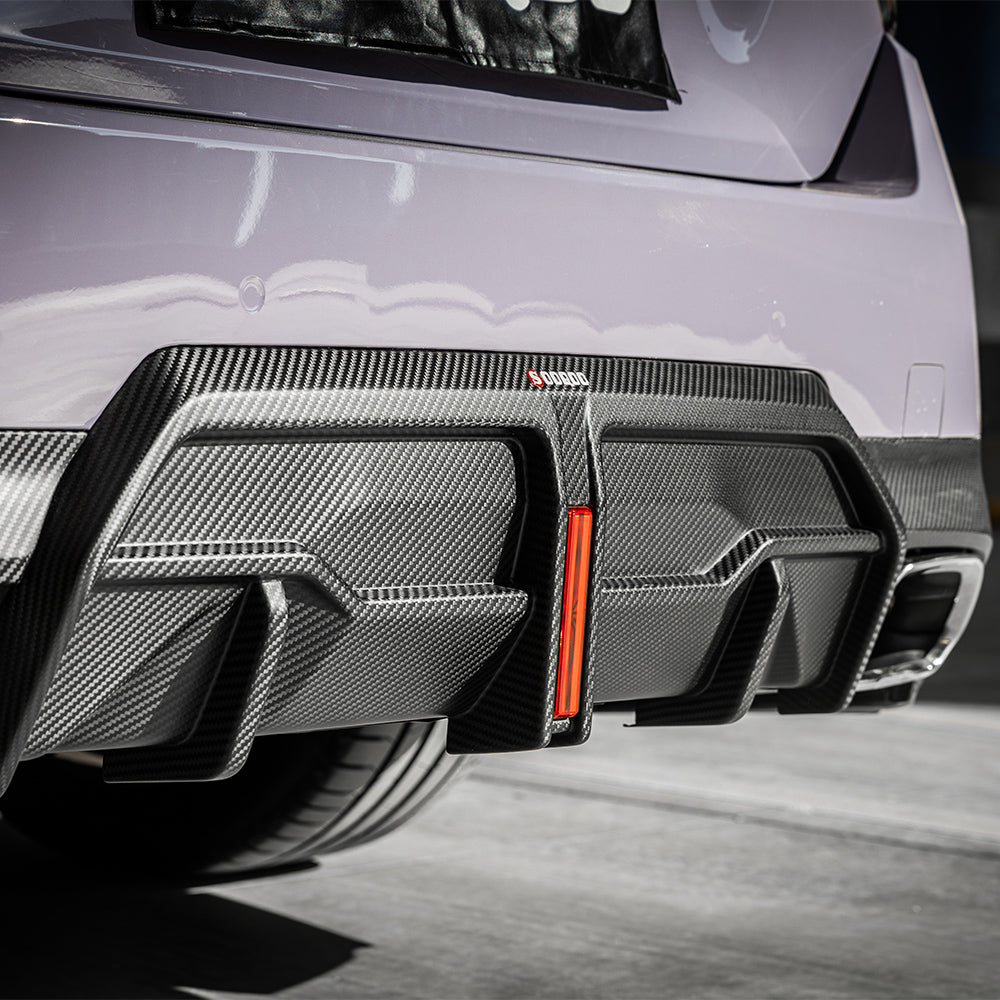 BMW 2 Series G42 Prepreg Carbon Fibre Rear Diffuser with Brake Light SOOQOO