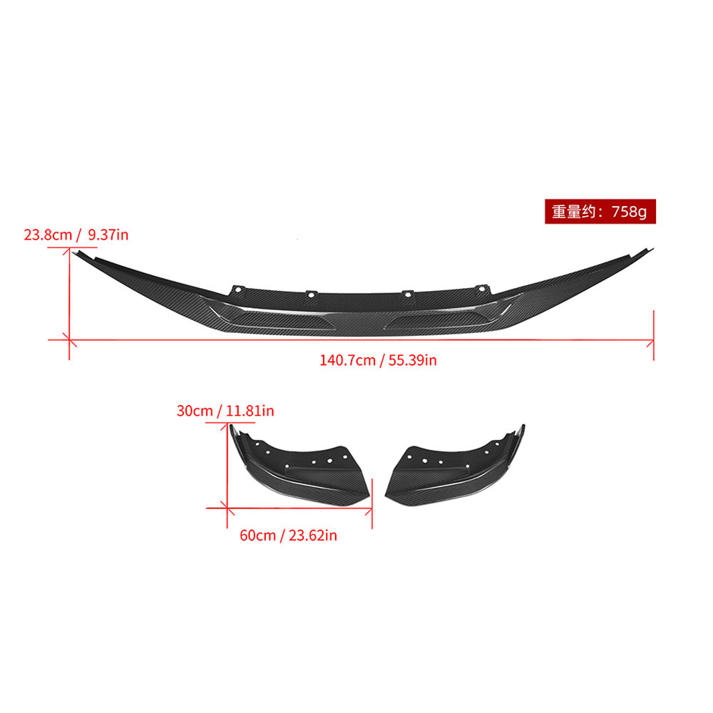 BMW 4 Series G22 Prepreg Carbon Fibre Front Lip SOOQOO