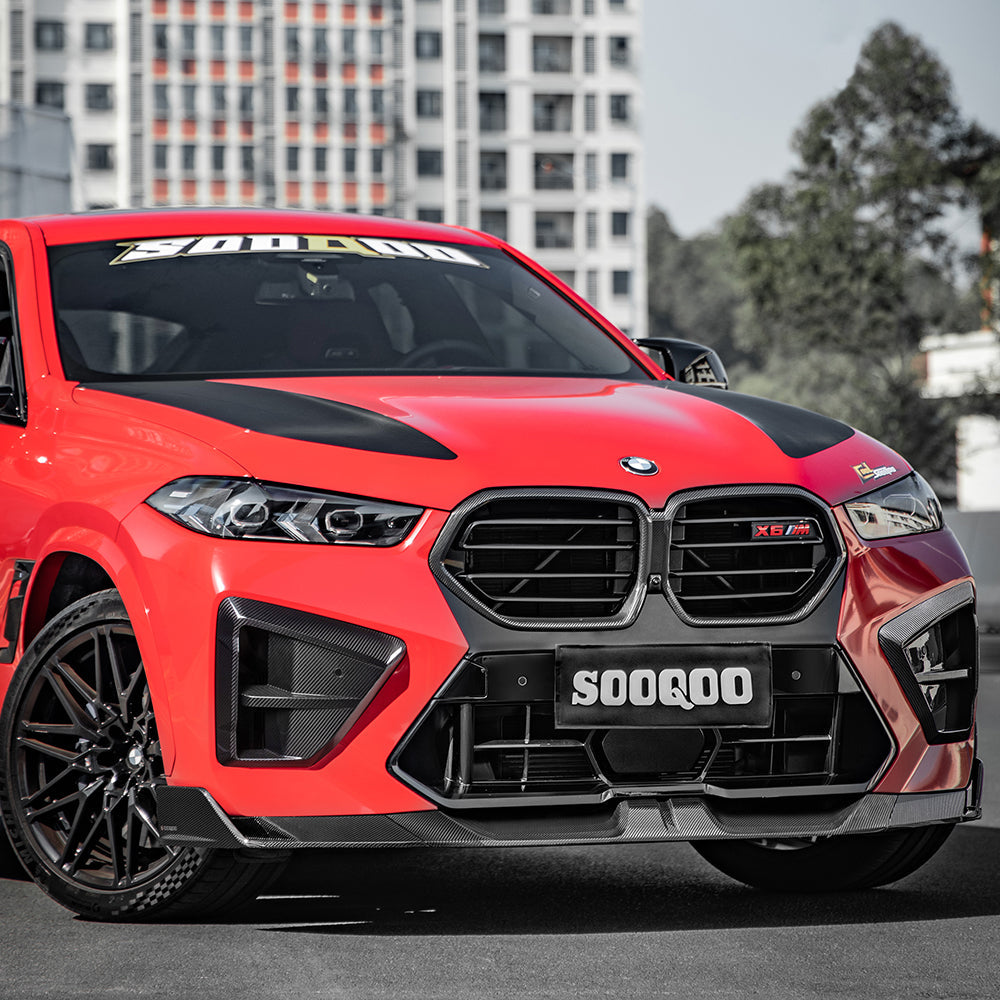 BMW X6M F96 LCI Prepreg Carbon Fibre Front Lip SOOQOO