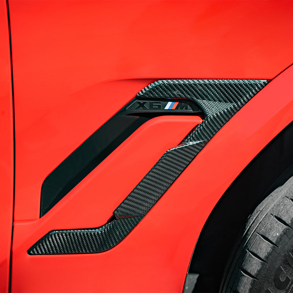 BMW X6M F96 Prepreg Carbon Fibre Side Fender Trim SOOQOO
