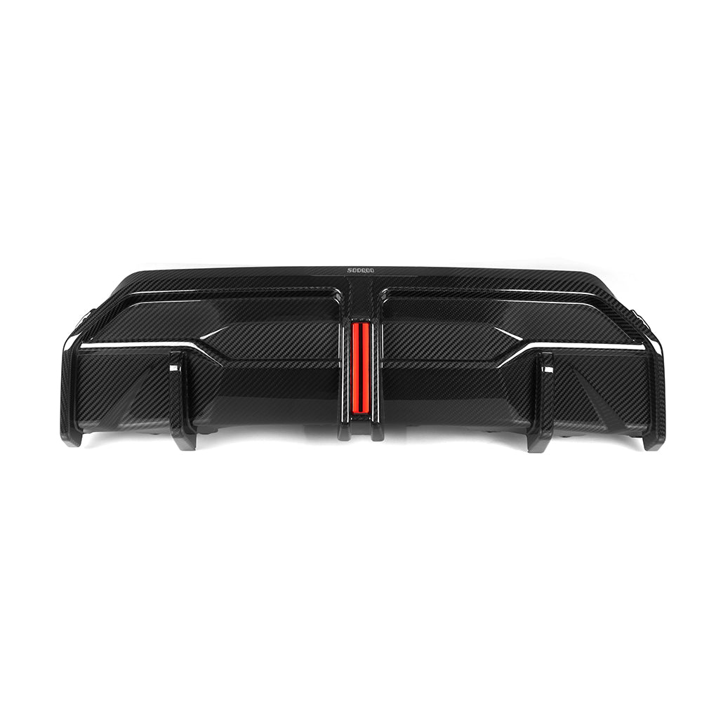 BMW 2 Series G42 Prepreg Carbon Fibre Rear Diffuser with Brake Light SOOQOO