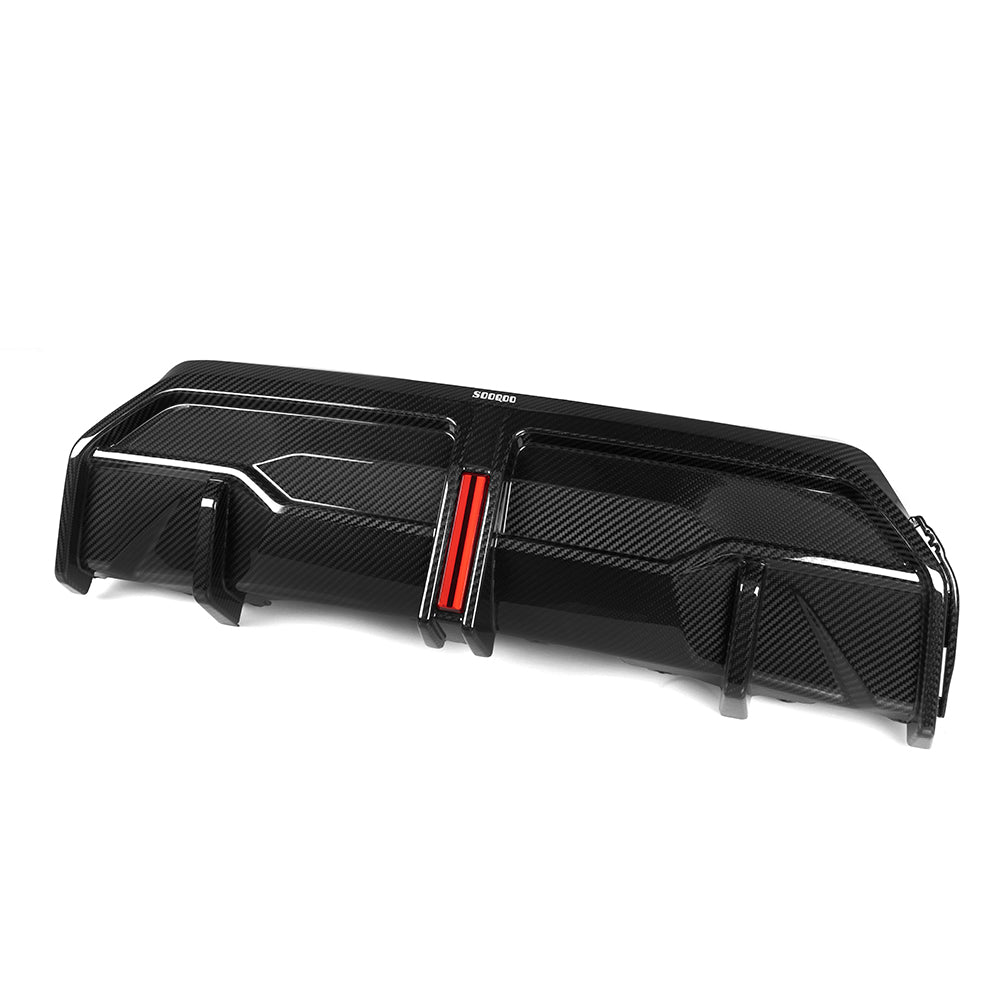 BMW 2 Series G42 Prepreg Carbon Fibre Rear Diffuser with Brake Light SOOQOO