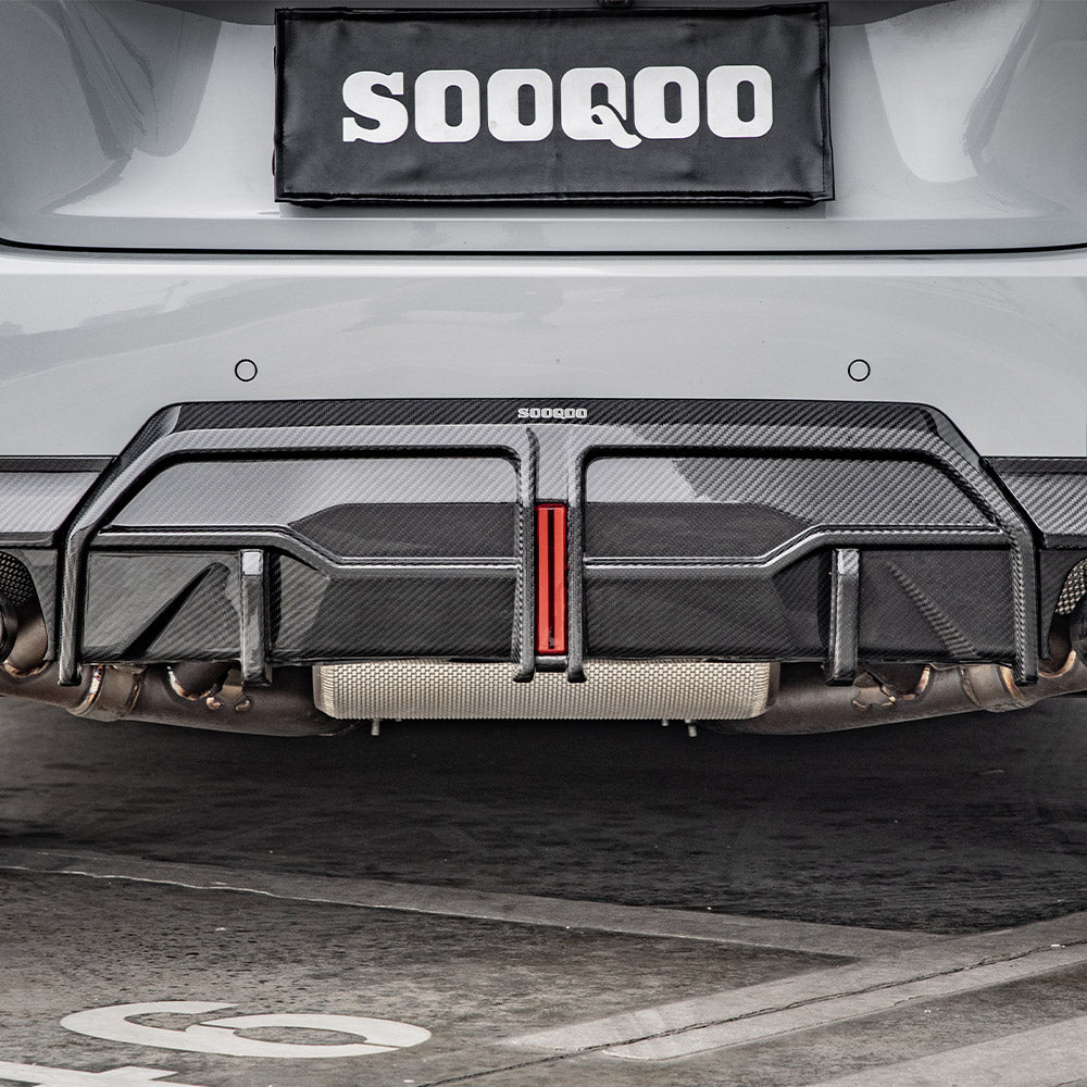 BMW 2 Series G42 Prepreg Carbon Fibre Rear Diffuser with Brake Light SOOQOO