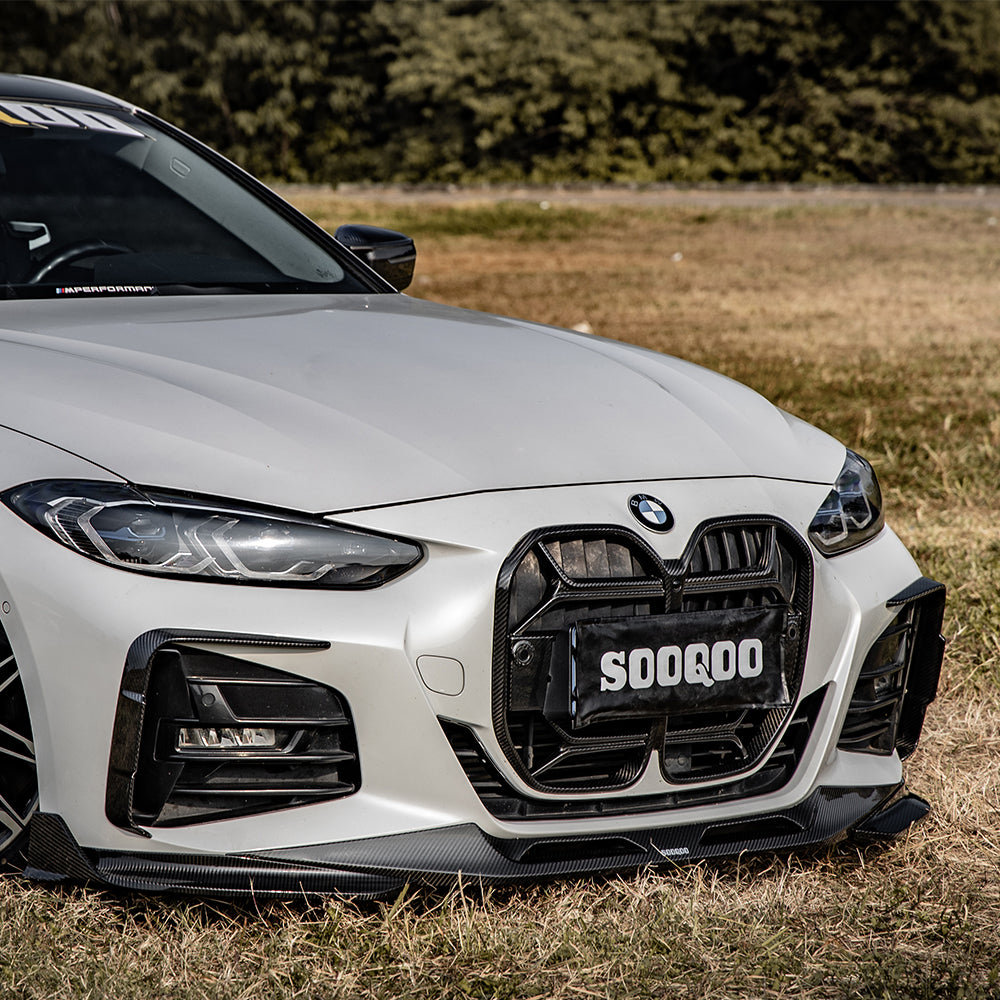 BMW 4 Series G22 Prepreg Carbon Fibre Front Bumper Inserts SOOQOO