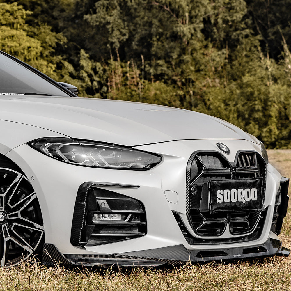 BMW 4 Series G22 Prepreg Carbon Fibre Front Bumper Inserts SOOQOO