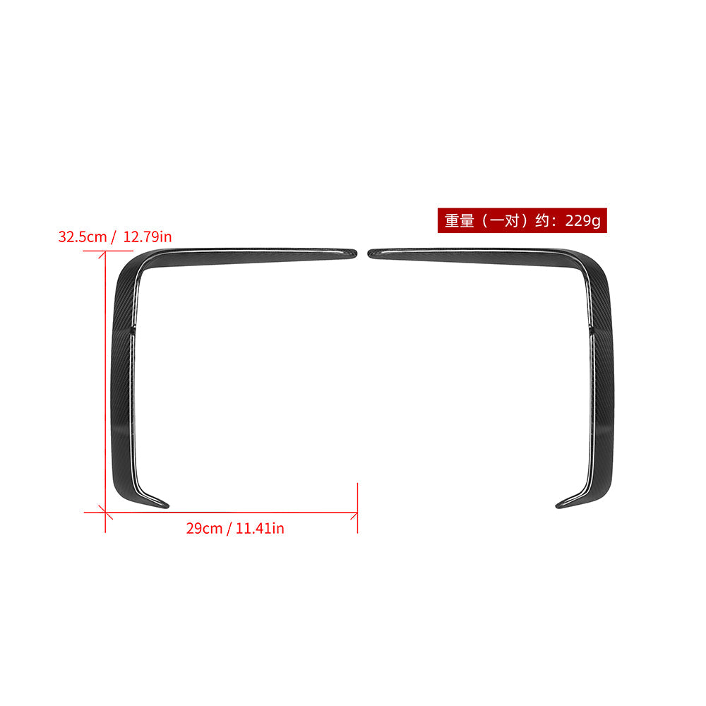 BMW 4 Series G22 Prepreg Carbon Fibre Front Bumper Inserts SOOQOO