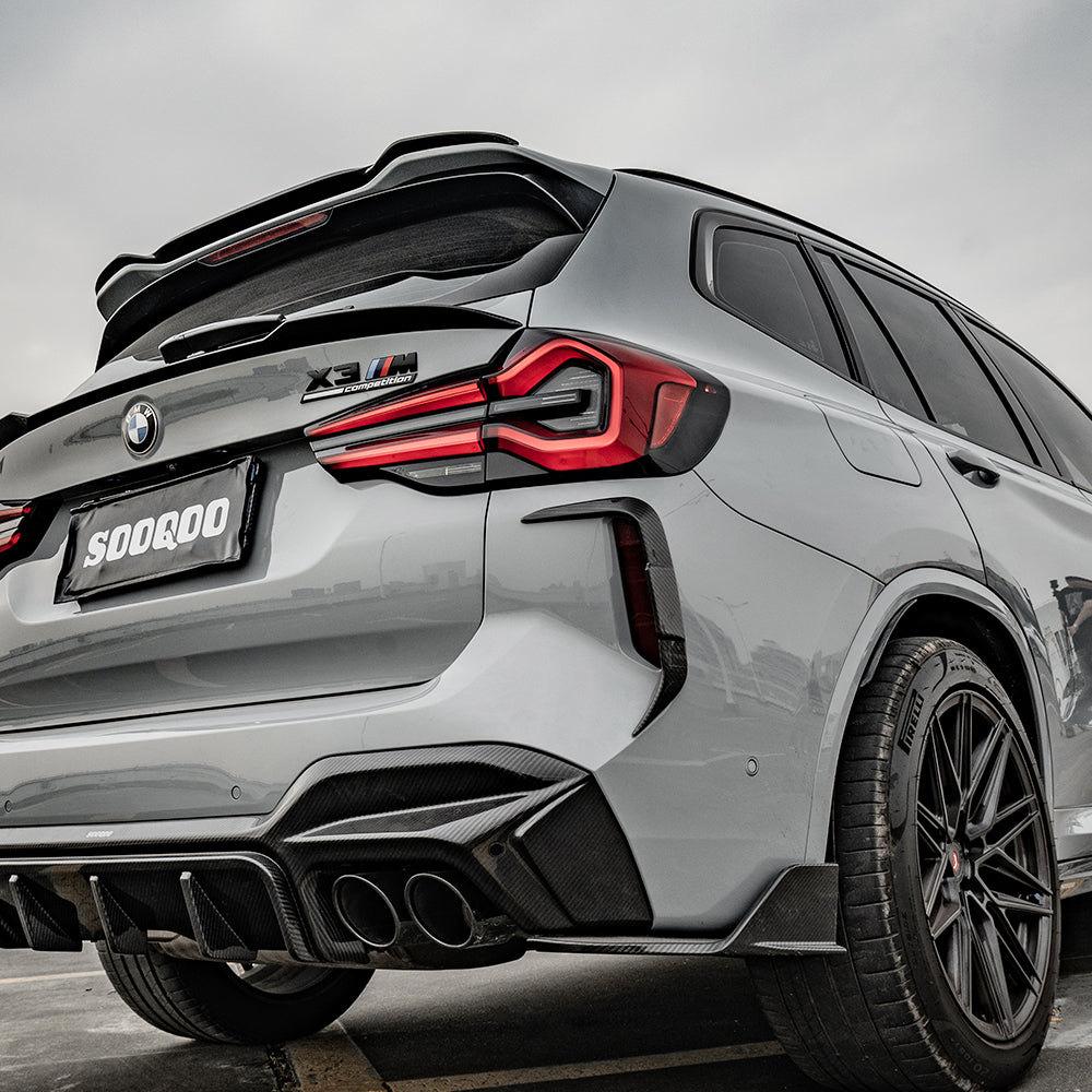 BMW X3M F97 LCI Prepreg Carbon Fibre Rear Bumper Insert SOOQOO