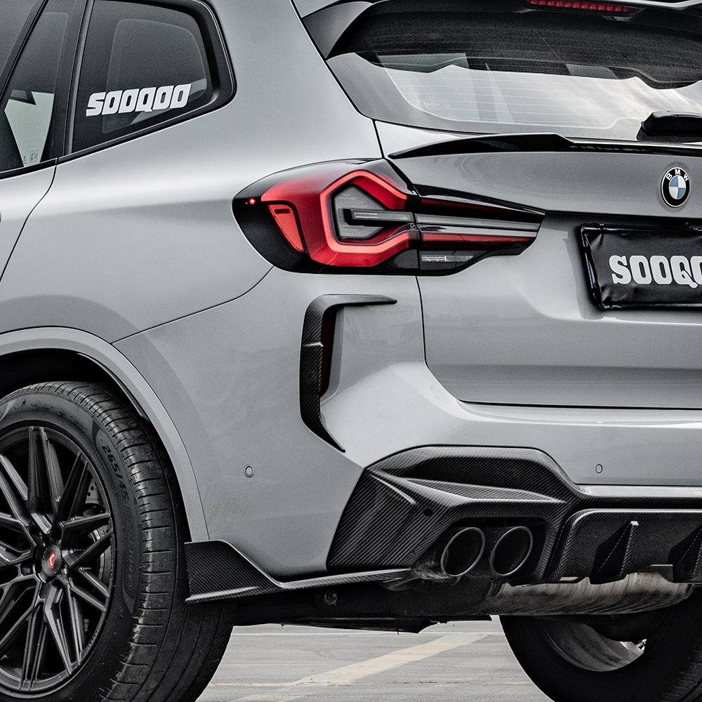 BMW X3M F97 LCI Prepreg Carbon Fibre Rear Bumper Insert SOOQOO