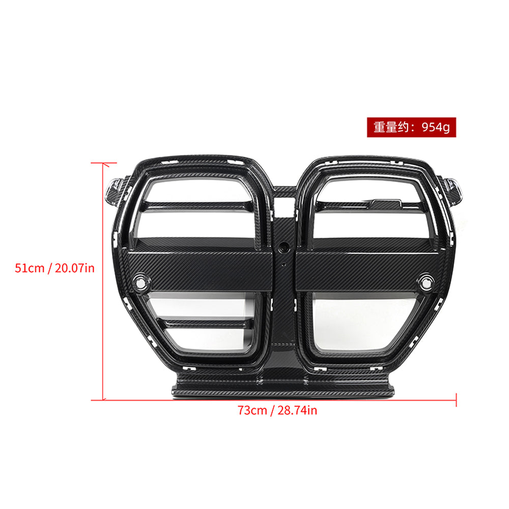 BMW M3 G80 M4 G82 Prepreg Carbon Fibre Front Grille with ACC SOOQOO