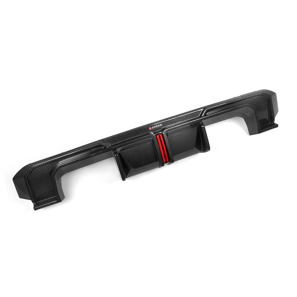 BMW M3 G80 Prepreg Carbon Fibre Rear Diffuser with Brake Light SOOQOO