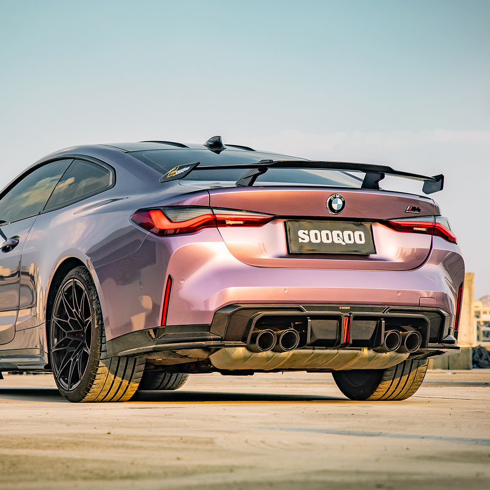 BMW M4 G82 Prepreg Carbon Fibre Rear Diffuser with Brake Light SOOQOO