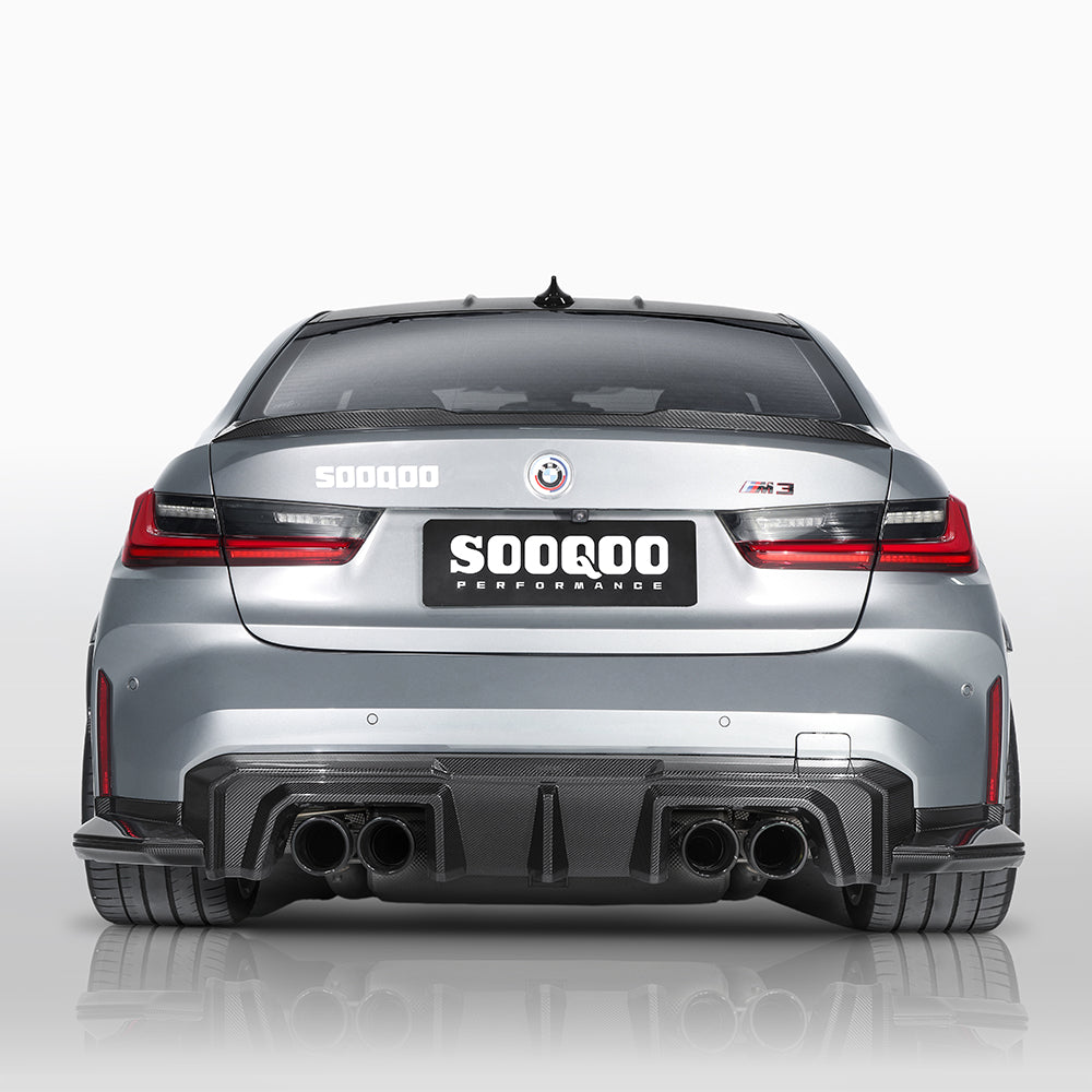 BMW M3 G80 G81 Prepreg Carbon Fibre Rear Diffuser SOOQOO