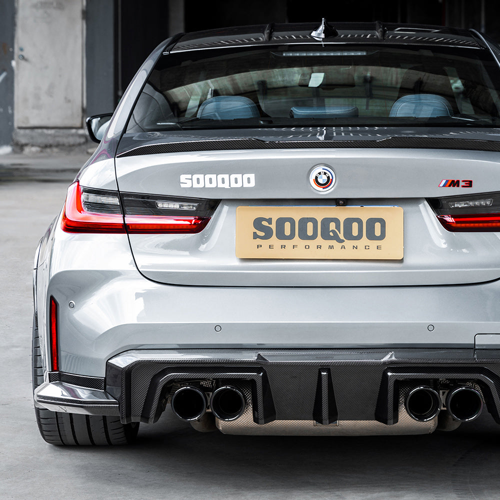 BMW M3 G80 G81 Prepreg Carbon Fibre Rear Diffuser SOOQOO