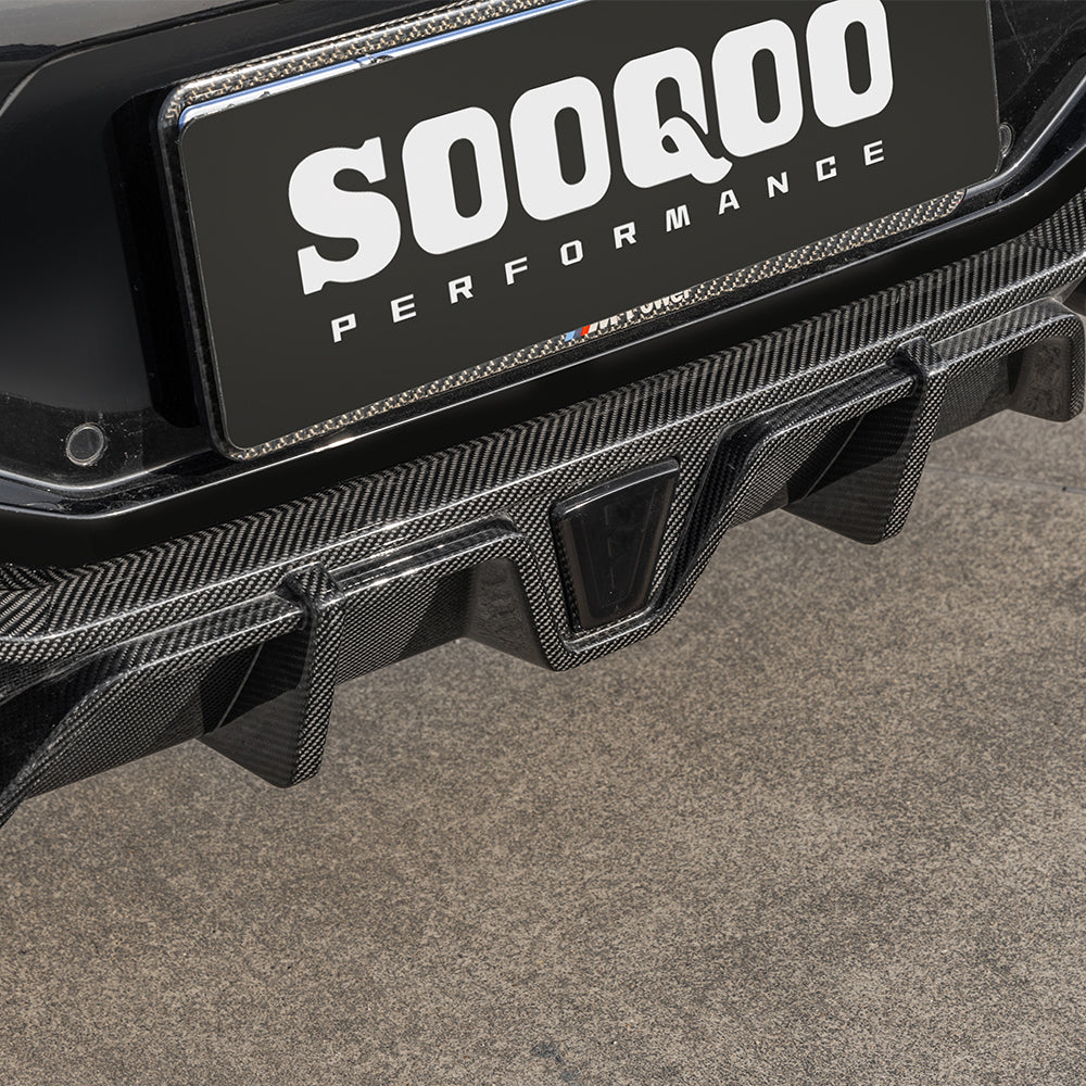 BMW X4M F98 Facelift Prepreg Carbon Fibre Rear Diffuser with Brake Light SOOQOO