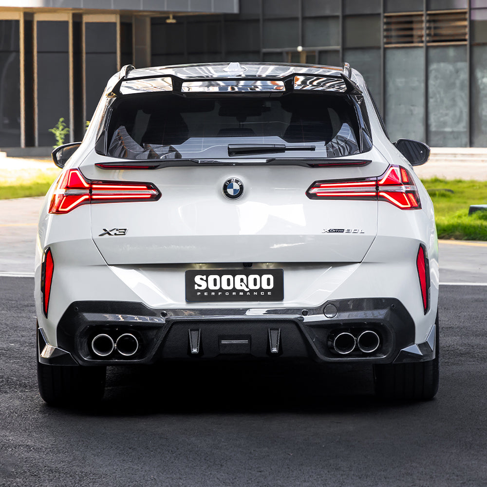 BMW X3 G45 Prepreg Carbon Fibre Rear Bumper Inserts SOOQOO