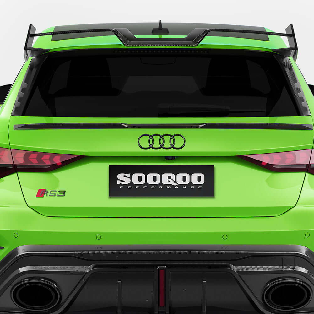 Audi RS3 Sportback 8Y Carbon Fibre Mid Rear Spoiler SOOQOO