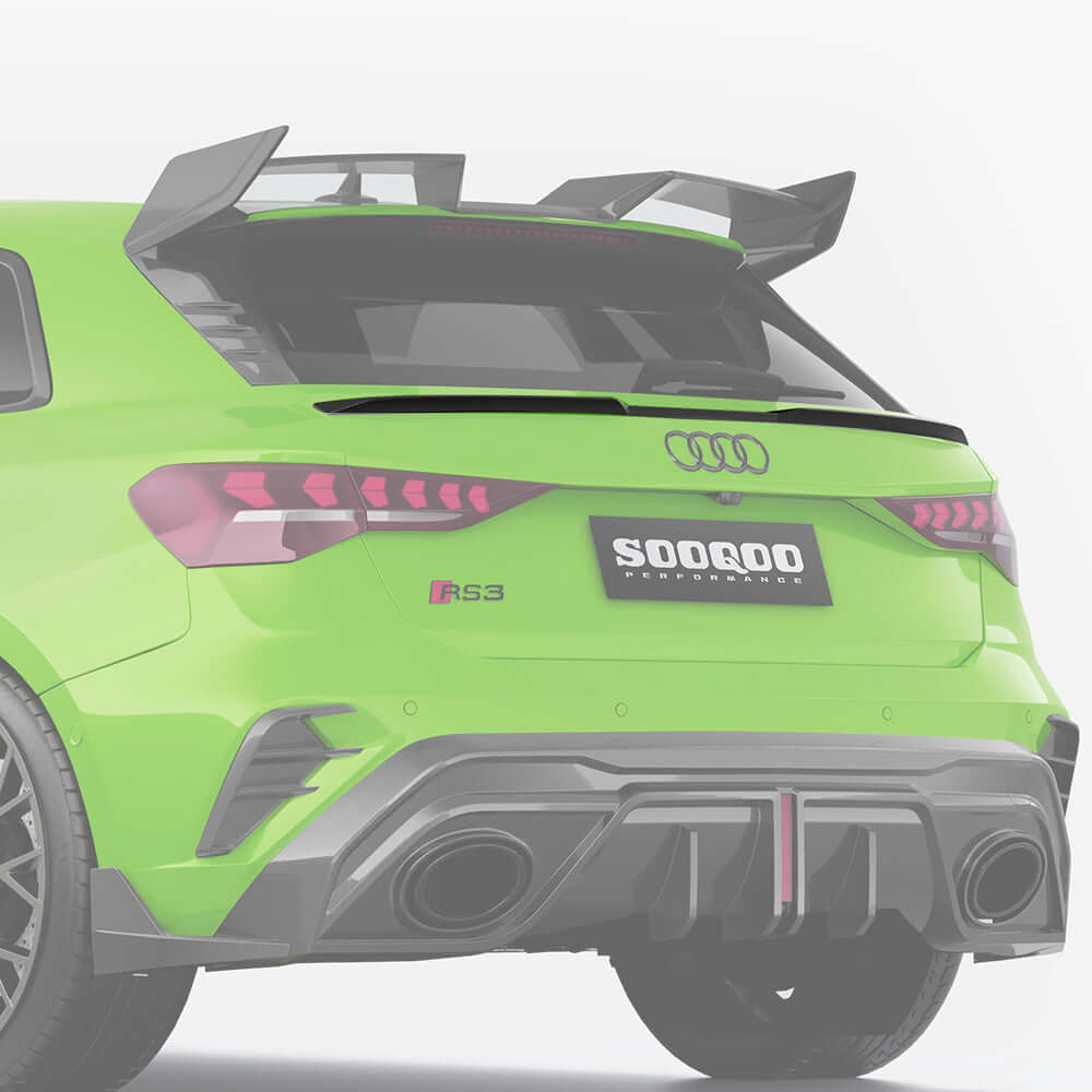 Audi RS3 Sportback 8Y Carbon Fibre Mid Rear Spoiler SOOQOO