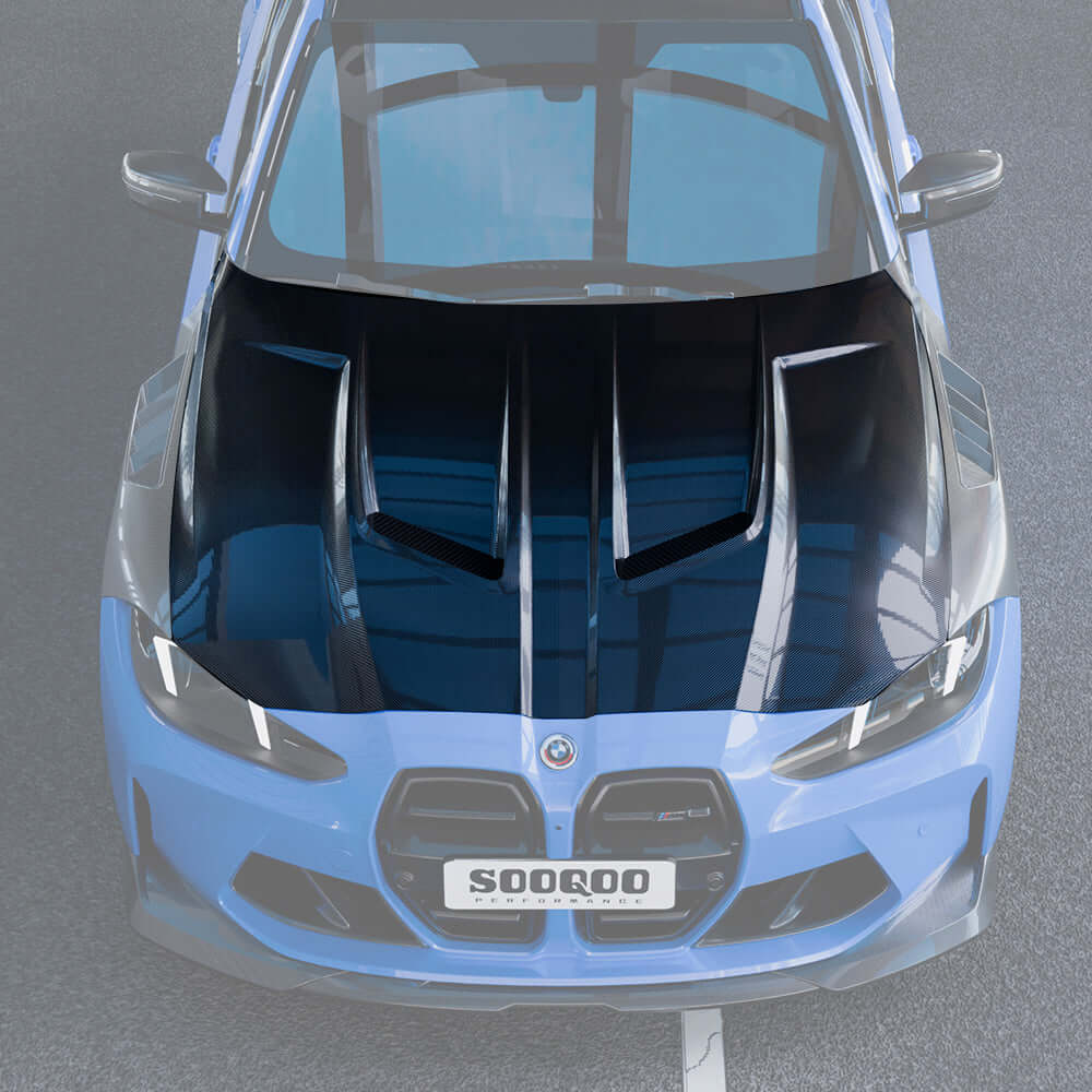 BMW M3 G80 / M4 G82 Prepreg Carbon Fibre Vented Bonnet SOOQOO