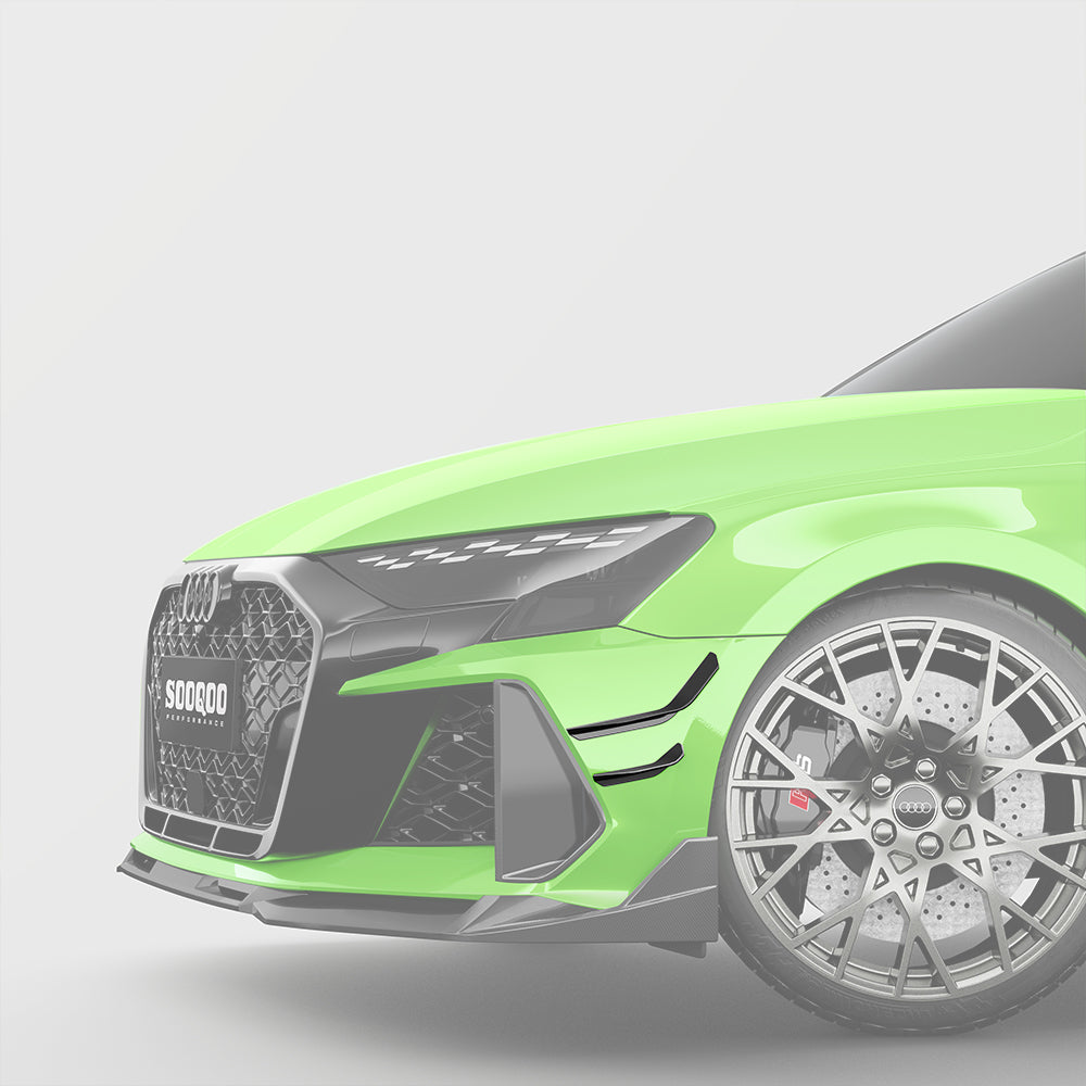 Audi RS3 8Y.5 Canard/Alette Anteriori in Fibra di Carbonio